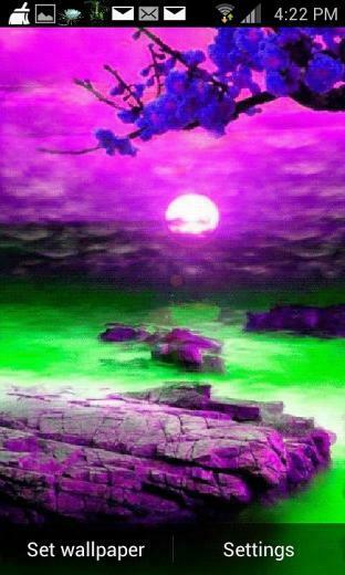 Purple Nature Live Wallpaper Android