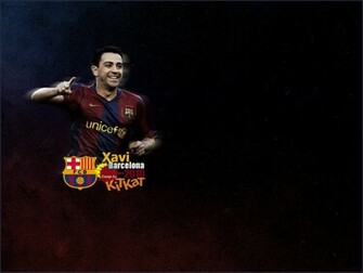 Football World Xavi Hernandez Fc Barcelona Midfielder HD Wallpaper