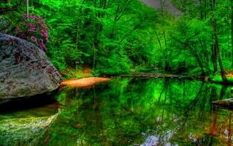 Dream Spring Green Lake Wallpaper HD