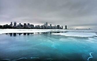 Chicago Skyline Winter Wallpaper In High Resolution At City
