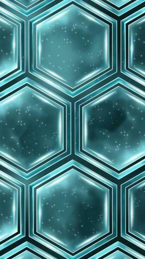 Hexagon Light Efficiency iPhone Wallpaper