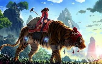 Anime Fantasy Art Tiger Wallpaper HD Desktop And