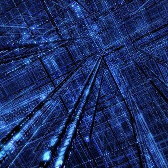 3d Shiny Blue Silicon Dark iPad Air Wallpaper