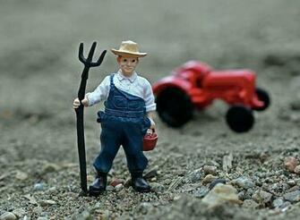 HD Wallpaper Farmer Pitchfork Overalls Agriculture Worker