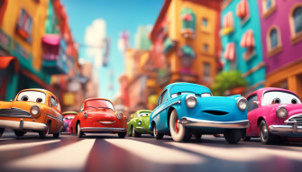 Wallpaper Cars Cartoon