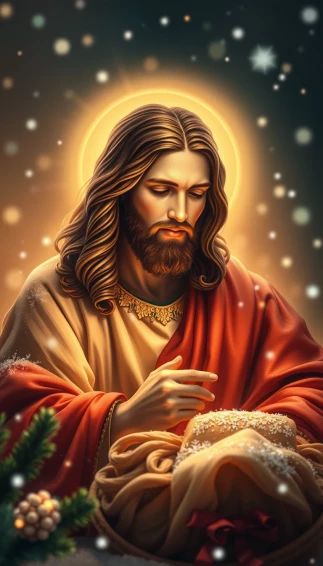Jesus Christmas Phone Wallpaper