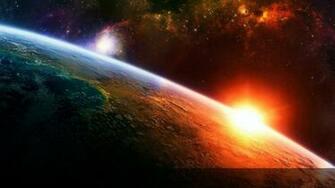 Cool Wallpaper With Earth On Space HD For