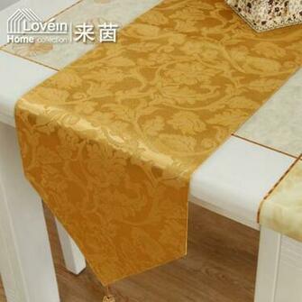 Fashion Brief Modern Jacquard Dining Table Runner Coffee Flag