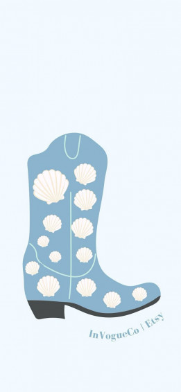 iPhone Wallpaper Coastal Cowgirl Aesthetic Art Phone