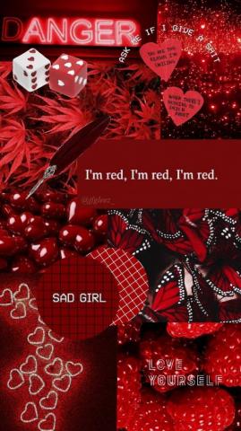 Best Of Red And Black Decorations Aesthetic Wallpaper