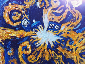 Exploding Tardis Wallpaper Van Gogh