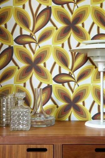 Retro Wallpaper From Original 1960s And 1970s Designs New