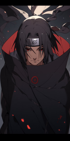 Itachi Uchiha Phone Wallpaper Created With Midjourney R Naruto
