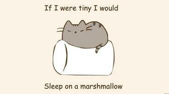 Group Of High Def Paintings Minimalistic Text Cats Marshmallow Phrase