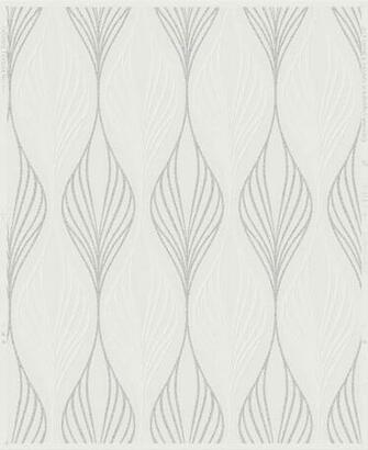 Graham And Brown Optimum White Silver Wallpaper