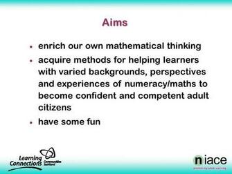 Scottish Energiser For Tutors Of Adult Numeracy Aims Enrich