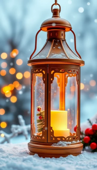 Christmas Lantern Wallpaper
