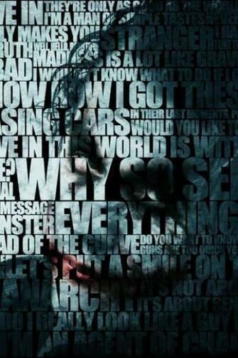 Joker Typography Wallpaper For iPhone Gs Pixel Anime HD