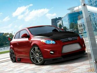Full HD Wallpaper Cars Kia Vectors Red