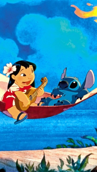 Cute Stitch iPhone Wallpaper Top