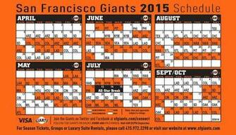San Francisco Giants Schedule Auto Design Tech