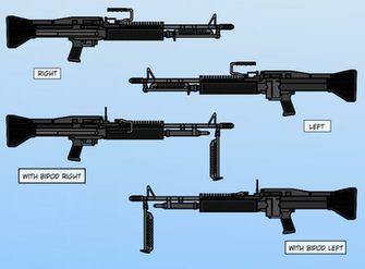 M60 Machine Gun Wallpaper Props