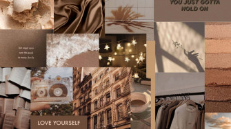 Brown Pastel Aesthetic Wallpaper