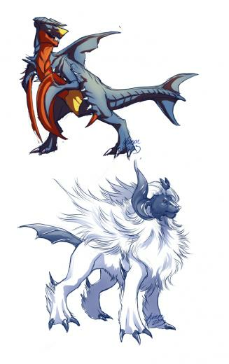 Mega Absol Wallpaper Garchomp And