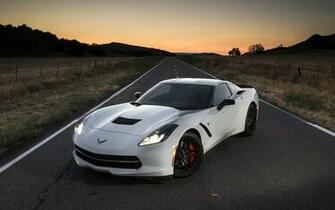 Chevrolet Corvette Stingray White Wallpaper