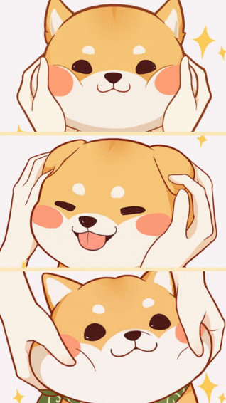 Animated Kawaii Cute Dog Wallpaper