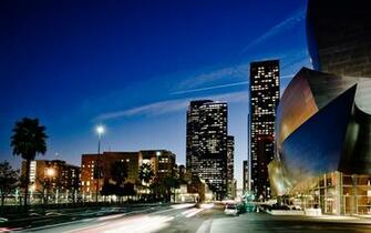 Night Los Angeles California Usa Wallpaper Background Ultra HD 4k