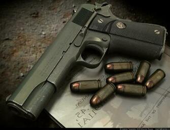 M1911 Pistol Wallpaper Wide HD