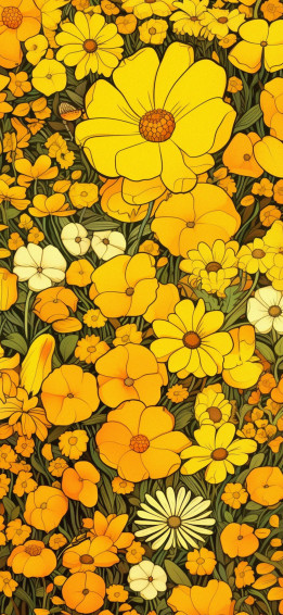 Yellow Flowers Aesthetic Wallpaper Cool HD Floral