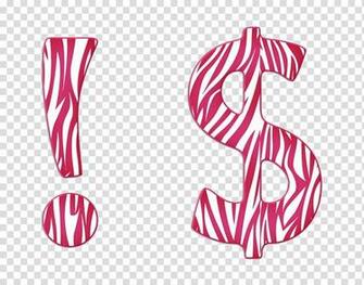 Punctuation Marks Animal Print Design Tet Transparent
