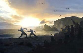 Wallpaper Birds Shore Fight Solomon Kane The Blue Flame Of