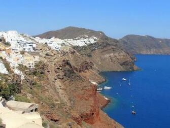 Oia Cliffside By Veronicakni