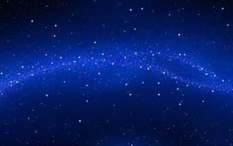 Bright Blue Stars Floating In Space