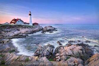 Black White Rendition Of Portland Head Light Maine