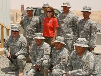 Gov Sarah Palin Visits Kuwait In Wallpaper