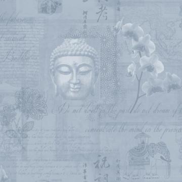 Exclusive Holden D Cor Tranquillity Buddha Elephant Wallpaper