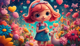 Cute Girly Cartoon Wallpaper