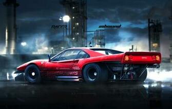 Wallpaper Red Auto Figure Machine Background Ferrari Car