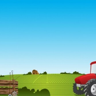 Tractor Farm Background Vector