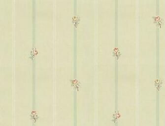 Stripe Natural Waverly Fabrics Wallpaper