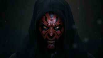 Dark Maul Illustration HD Wallpaper
