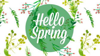 Hello Spring iPhone Wallpaper Png