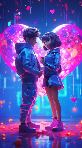 HD Cartoon Love Wallpaper