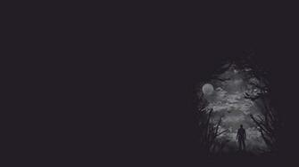 Dark Vector Men Males Trees Forest Creepy Wallpaper