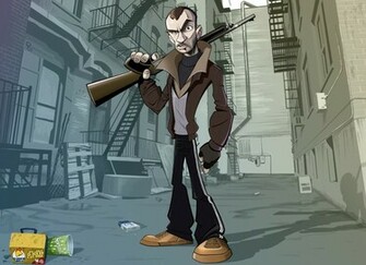 Niko Bellic Cartoon Style By Patrickbrown