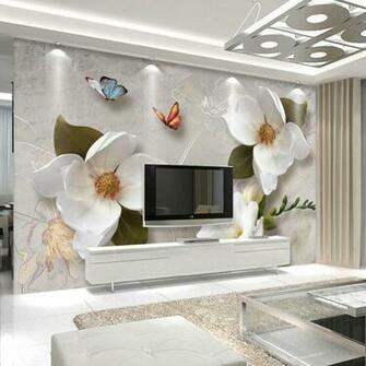 Custom 3d Wall Murals Wallpaper European Style Retro Flower